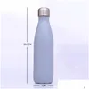 Tumblers Custom Double-Wall Vacuum Thermos Bottle Sports Shaker Cup Outdoor Climbing Water Creative Commemorative Gifts 231220 Drop DH0EQ
