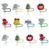 Other Table Decoration Accessories Christmas Fluorescence St Er For Cups Ers Cap Fit Cup Soft Sile 10Mm Sts Shape Dust-Proof Caps 40 O Ote0K