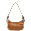 Sacs à bandouliers Brand Designer Pu Leather Women's Bag Retro Lock Crossbody Hobos Handsbag