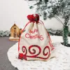 Podarunek bielizny w worek świątecznych w worek świątecznych czerwony kratę torby na torby festiwalowe dekoracja 0926 s