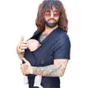 Taşıyıcılar Sırt Çantaları Bebek Güvenliği Kanguru Cep Taşıyıcı T-Shirt Top Yaz Hamile Anne Babası Bebek Besleme Yeni Ebeveynler Y240514