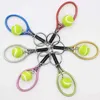 Keychains 6pcs Mini tênis Racket Keychain Sports Ball Key Ring Pingente Gifts For Boys Girls Friends