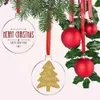 Piego di serie trasparente da 3 pollici 24 Circle Christmas Hangtag fai -da -te vuoto round acrilico Ornamenti per alberi di natale Ciondolo Xu