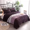 寝具セットキルトセット228 228cm 2pillowcaseヨーロッパキングサイズパッチワークキルトベッドリネンフラワーストライプ3pcs大きな牧歌的な秋