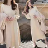 Robes de maternité automne et hiver coréen mode femme enceinte robe narte narbac élégante