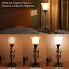 Table Lamps Bedside Lamp (set Of 2) With USB Port Three Dimmable Touch Vine Leaf Black Metal Base For Bedroom/Office