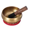 Figurines décoratives 3pc Copper Singing Bowl Manuel Tapage artisanal Buddhist Religious Bassin Tibetan Meditation Musique