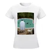 Women's Polos Him With Those Ducks..poster T-shirt Summer Tops Aesthetic Clothing Tees Western Dress For Women