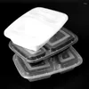 Haal containers wegwerp lunchboxen