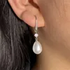 Dangle Ohrringe Mode Wassertropfen Perlen Zirkon für Frauen Brautjungfer Hochzeit Schmuck