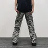 В целом камуфляж Y2K Fashion Buggage Flash Jeans Jeans Cargo Brants Mens Clate