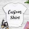 T-shirts T-shirts pour femmes Coton Custom Shirt à la fois imprimé latéral conception personnalisée personnalisée pour vous les t-shirts