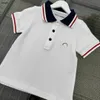 Varumärke barn polo skjorta mångfärgade ränder barn t-shirt baby t-shirt storlek 100-150 sommar andningsbar tyg pojke kort ärm tjej lapel tees 24 april