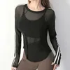 Actieve shirts Cloud Rise Women Yoga Shirt Bra Cover Up Sports Gym Top Cover-Up Sexy Girl Running T-Shirt Winter Training