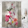 Shower Curtains Featured 3D Wall Digital Art Curtain Water Proof Window 2 Panels