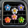 Säkerhetsbälten tillbehör Floret Cartoon Car Air Vent Clip Outlet Clips Dekorativ balsam per BK Square Head Freshener Diffuser Dr OT6PS