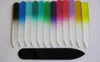 Glass Nail Files Crystal File Buffer Nail Care with Black Velvet Sleeve 35Quot 9cm Colorfulnf0096189933