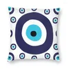 Pillow Watercolor Evil Eye Nazar Painting Nordic Throw Cover Decoracion Salon Case Hamsa Lucky Charm Car