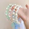 Haarzubehör Korean Perle Bow Ribbon Kinder Haarband Prinzessin Mesh Bogenknot Girls Hair Hoop Stirnband süßer Kopfschmuck Baby Haarzubehör Accessoires