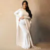 Maternity Dresses Pregnant woman photography props dress elastic fabric bat shirt suitable for taking photos pregnant woman family party goddess dressL2405