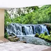 Arazzi Forest Waterfall River paesaggio di stampa paesaggio Abete casa per la casa decorazione della camera da letto in background