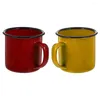 Wijnglazen Mok Espresso Coffe Cups Email Coffee Camping Mokken Kinderen Theet metaal Vintage drinken IJzerwater Tin Retro Camp Travel Campfire