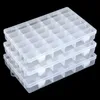 Scatole di stoccaggio bidoni 36 boxiettali per contenitore organizzatore in plastica in plastica a griglia con divisori regolabili utilizzati per il tallone arte artigianale Attrezzatura da pesca artigianale S24513