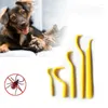 Hondenkleding 2 stks huisdier vlooien verwijderingsgereedschap tickremover piezer kat reinigingskorter picker twist hook verzorging kambenodigdheden