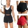 Roupas de shorts de ioga feminina com exercício Fitness Wear calça curta meninas que executam bolsos elásticos de roupa esportiva