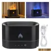 Essentialoljor Diffusorer Flame Olja doft Luftfuktare Aromaterapi Elektrisk lukt för hembrandduftaroma HINE 221028 Drop D DHWMC