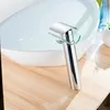 Rubinetti del lavandino da bagno moderno cascata becco di vetro rubinetto a bacino di vetro con manico singolo manico a manico singolo toccato