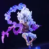 Action Toy Figures One Piece Luffy Gear 5 Anime Figure PVC 10cm Sun God Nika Monkey D. Luffy Staty Doll Collectible Model figur Toys Y240514