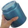 Förvaringsflaskor tinplatta te mat behållare lock canister blad liten kök grön väska arrangör lufttäta burkar lös