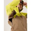 Designerska kurtka sportowa kurtki wiatrówki beta ar kurtka gore-tex pro wodoodporna koszula męska euforia/płótno/xinkuai zielone/piaskowe tao brązowe l 64ay