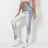 Leggings de leggings numériques imprimés en denim serré hautement hauteur pantalon de yoga respirant sportif Running Fitness