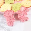 Moules de cuisson 2024 Journ de la fête des mères Père Cookie Cookie Set Rose Flower Biscuit Fondant Stamp Cake Decorating Tools Accessoires