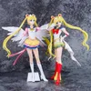 Akcja Figurki Anime Sailor Moon Tsukino Usagi Figure Eternal Tiare Pvc Cake Ozdoby Doll Kolekcja Toys Tsukino Usagi Figurine Model Y240514