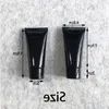 Free Shipping Black 40ml Plastic Hand Cream Squeeze Bottle 40g Cosmetic Facial Cleanser Soft Tube Concealer Bottles Hslsl