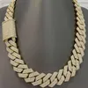 Luxury Wholesale Men Yellow Gold Collier Hip Hop Fine Bijoux Boucle plaquée Chaîne de liaison cubaine pour hommes fabricant indien