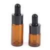 Storage Bottles 5ml 20 Ml Amber Glass Dropper Bottle Light Proof Empty Can Be Refilled With Essential Oils Cosmetics And Fluid Containers