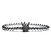 Bracelets de charme notant nouveau bracelet pour hommes minimalistes authentique en pierre d'hématite naturelle Braslet Black Zria Crown Lion Braclet Accessoires Y240510