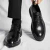 Dress Shoes Italian Men's Leather Black Tie Oxford Office Wedding