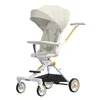 Carrinhos de bebê# Paisagem de carrinho de bebê leve Landscape High Four Wheels Multifuncional dobrável portátil Sentado de duas vias e mentiroso H240514