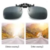 Outdoor bril HD Rij Nacht Vision Clip-on Flip-Up PC Lens Zonnebril koele glazen bijziendheidsapparatuur