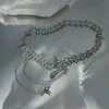 Chokers kpop oregelbunden stjärnkedja halsband y2k zirkon kristallpärlor tofs halsband skönhet stjärna hjärthalsband smycken gåvor d240514