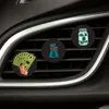 Säkerhetsbältes tillbehör USD Tema 19 Cartoon Car Air Vent Clip Freshener Outlet Clips Square Head per ersättningsbalsam Drop de Otejx