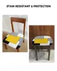 Chair Covers Yellow Grey Black Patchwork Abstract Art Medieval Style Elastic Seat Cover For Slipcovers Home Protector