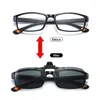 Occhiali per occhiali esterni HD Driving Night Vision Clip-on Flip-up Pc Occhiali da sole Attrezzatura da Myopia Attrezzatura miopia
