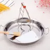 Double Boilers Fried Chicken Pan Plate Shopping Carts For Groceries Stainless Steel Cooking Utensil