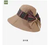 Ethnic Wind Fishermans Hat Childrens Collapsible Largebrimmed Sun Hat Fashion Travel Vacation Cycling Sunscreen Sun Hat 240514